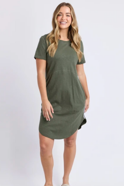 Foxwood Bay Tape Dress - Khaki