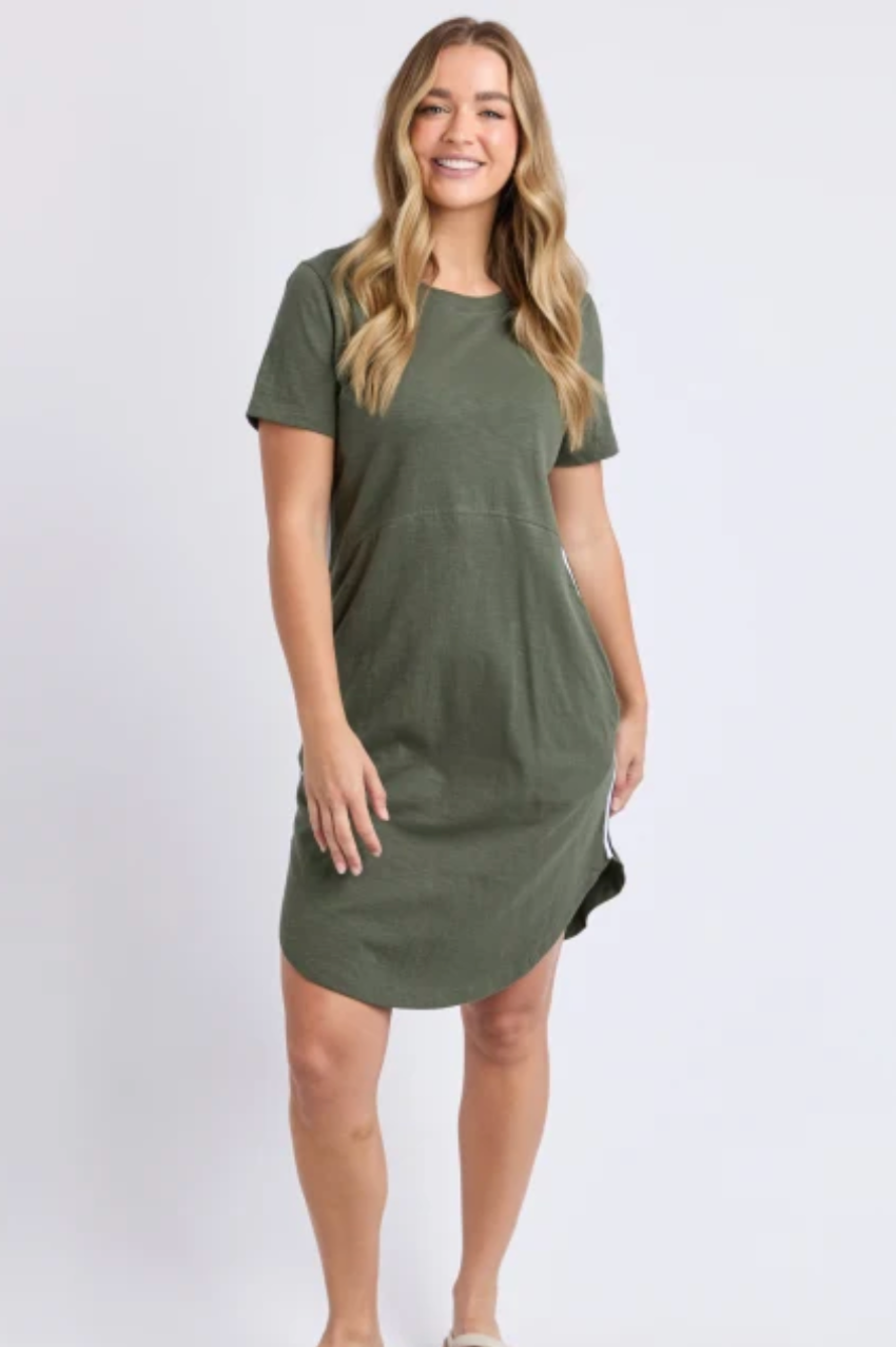 Foxwood Bay Tape Dress - Khaki