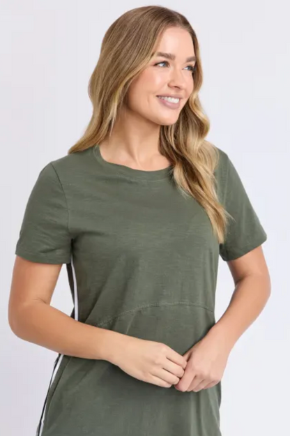 Foxwood Bay Tape Dress - Khaki