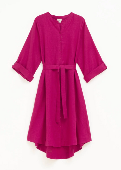 Elev Shirt Dress - Bright Pink