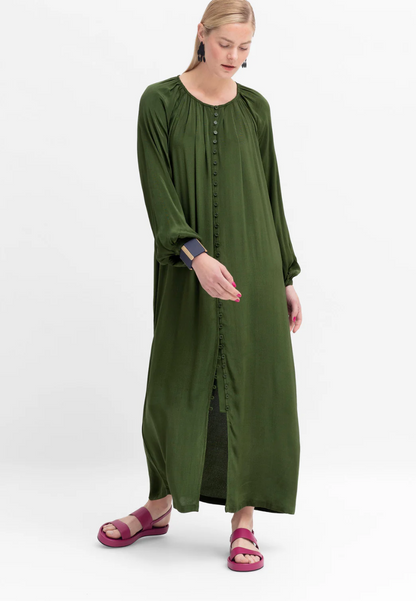 Osten shirt dress - olive (SIZE 8)