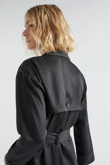 Vail Shirt Dress - Black