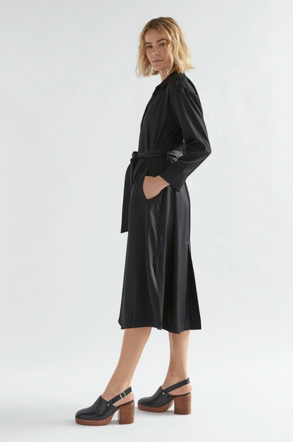 Vail Shirt Dress - Black
