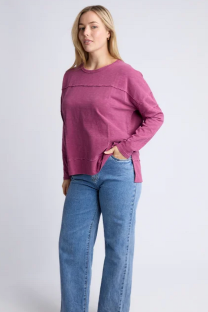 Foxwood Jayne Throw On Top - Port