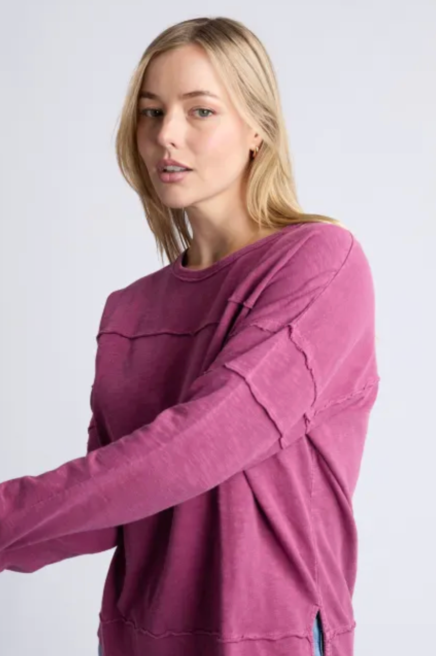 Foxwood Jayne Throw On Top - Port