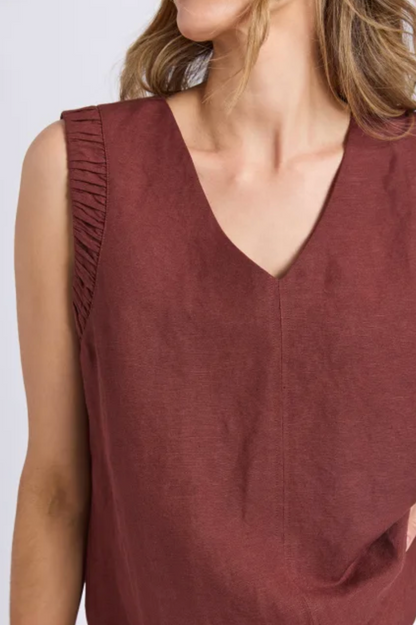 Foxwood Bermuda Top - Chocolate