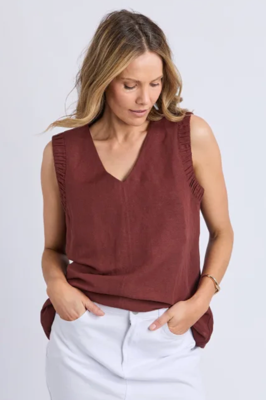 Foxwood Bermuda Top - Chocolate