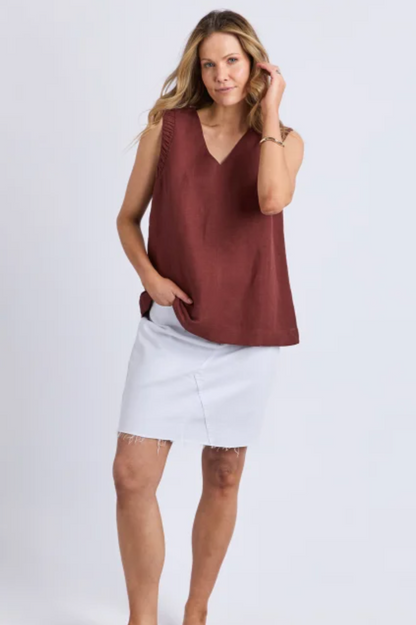 Foxwood Bermuda Top - Chocolate