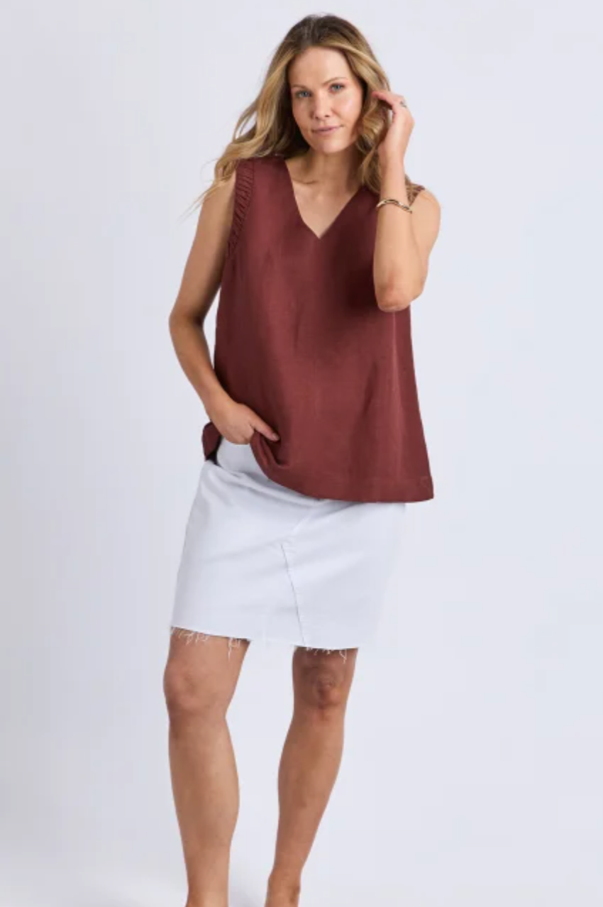 Foxwood Bermuda Top - Chocolate