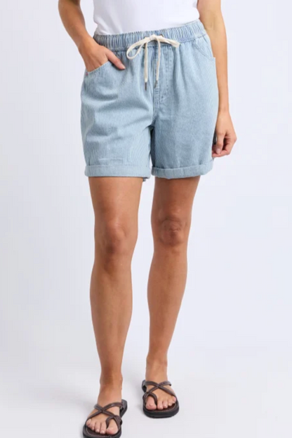 Elm Holly Stripe Short - Blue/White