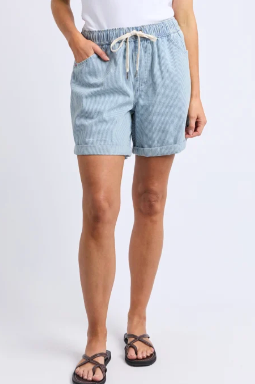 Elm Holly Stripe Short - Blue/White