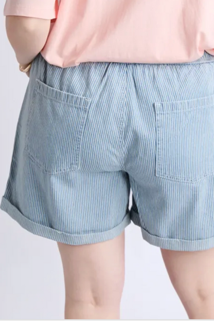 Elm Holly Stripe Short - Blue/White