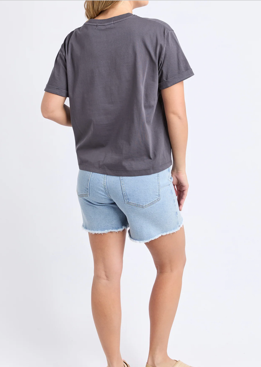 Foxwood Huntleigh Oversized Tee - Charcoal