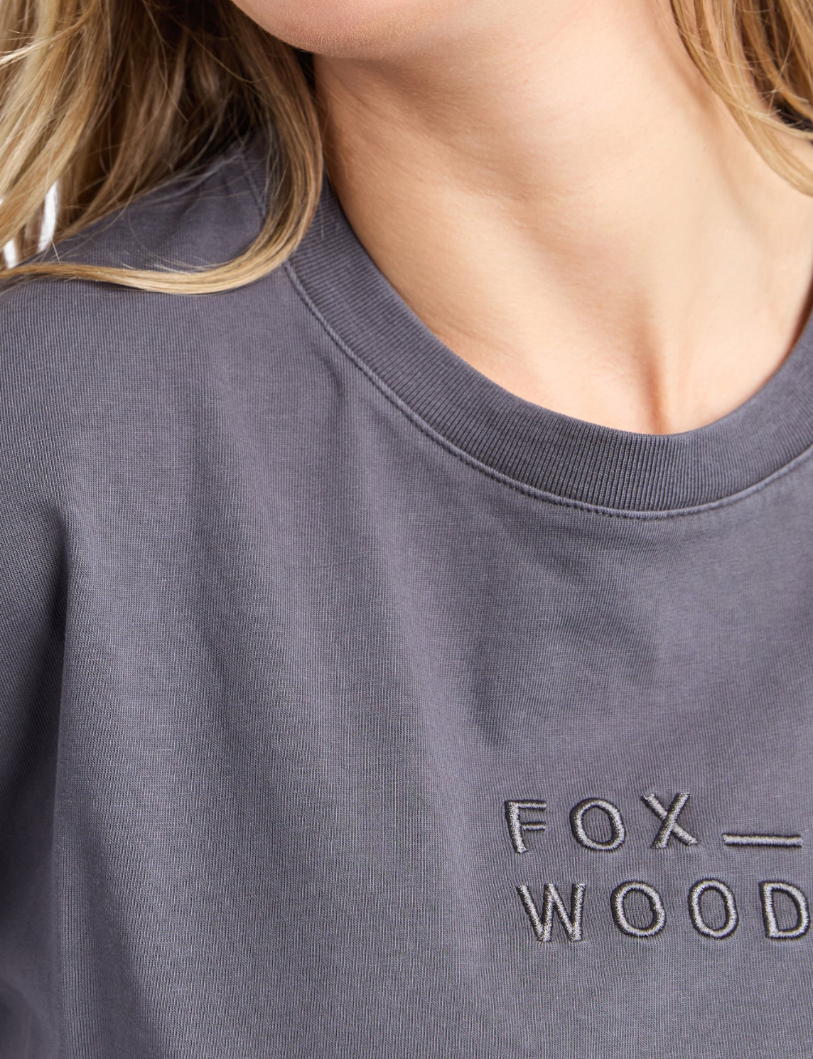 Foxwood Huntleigh Oversized Tee - Charcoal