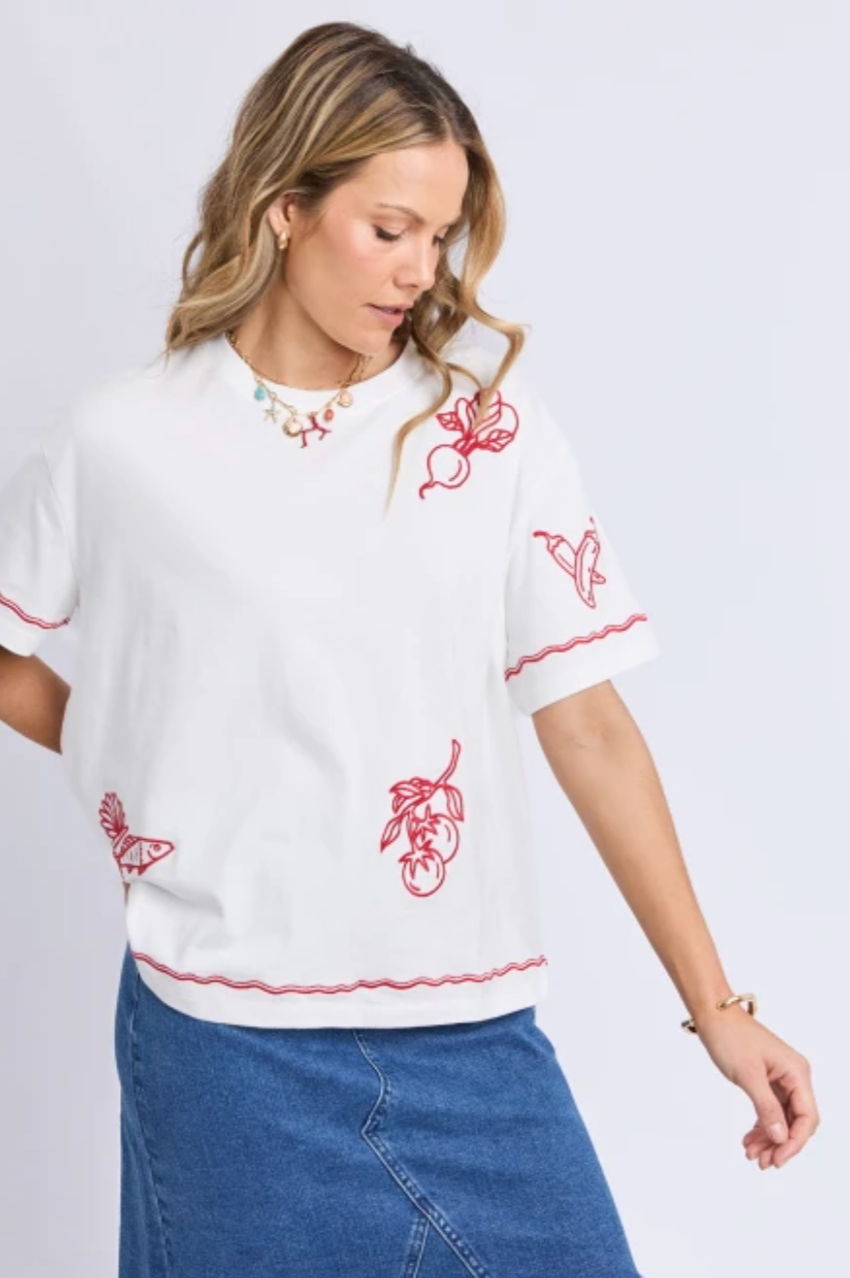 Foxwood Paradise Tee - Vintage White