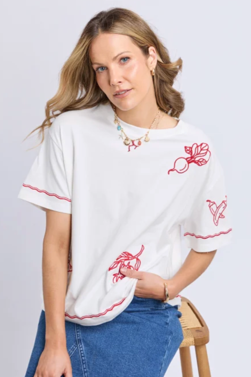 Foxwood Paradise Tee - Vintage White