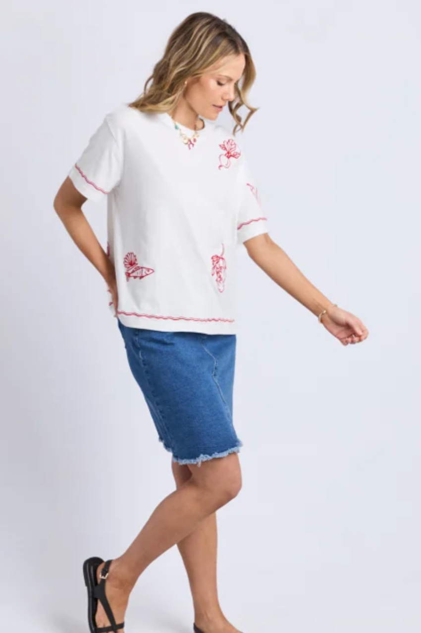 Foxwood Paradise Tee - Vintage White