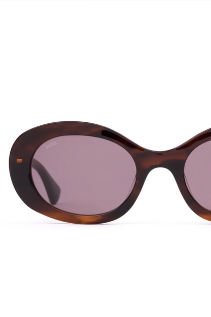 Luna Sunglasses - Hazel Wave/Brown