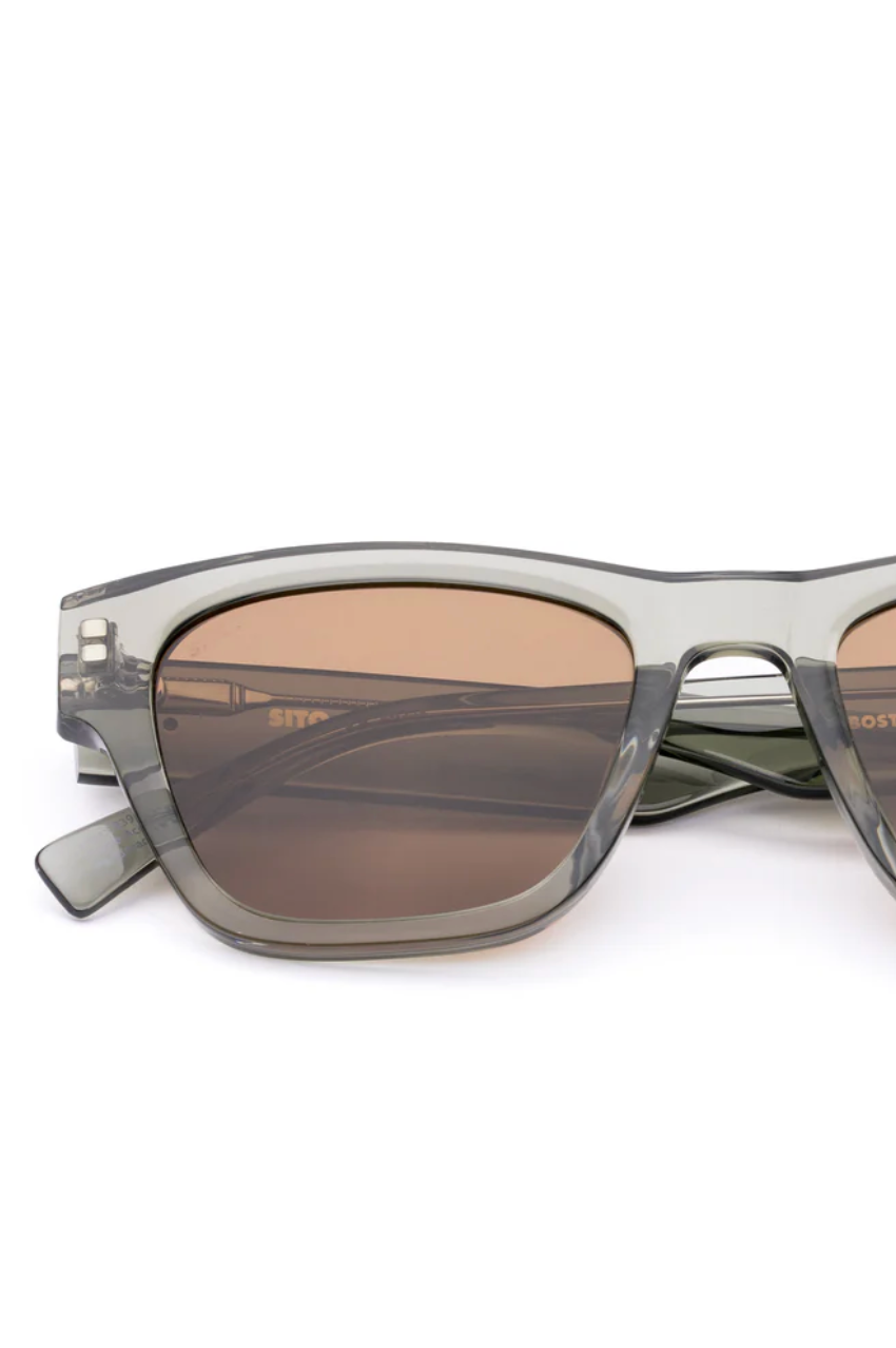 Boston Polarised Sunglasses - Nori/Brown