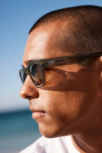 Boston Polarised Sunglasses - Nori/Brown