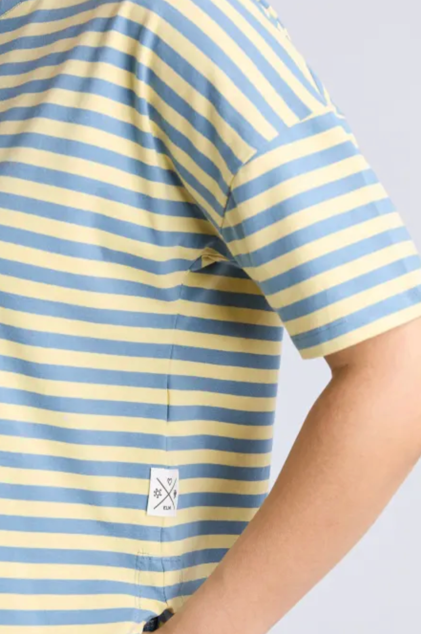 Elm Lauren S/S Tee - Blue/Yellow Stripe