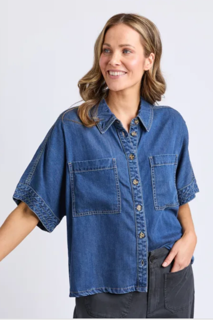 Elm Demi S/S Denim Shirt