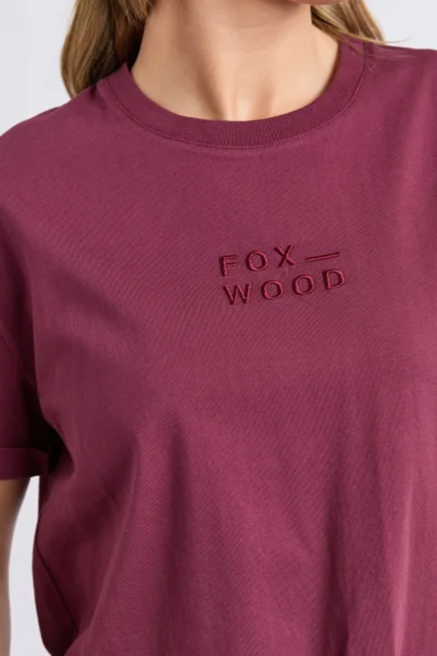 Foxwood Huntleigh Oversized Tee - Windsor Wine