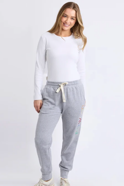 Foxwood Simplified Confetti Track Pant - Grey