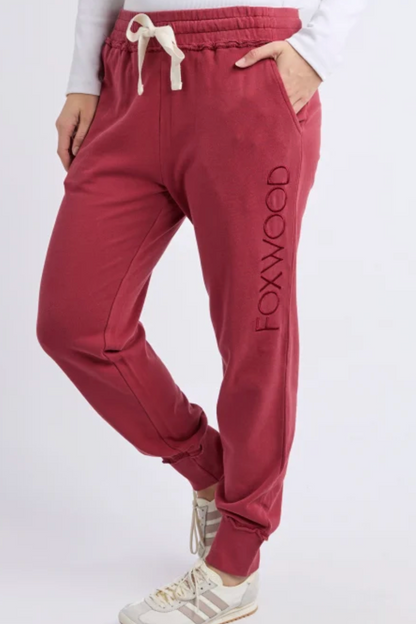 Foxwood Simplified Track Pant - Rust