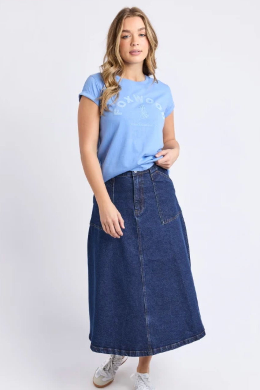 Foxwood Effortless Tee - Blue