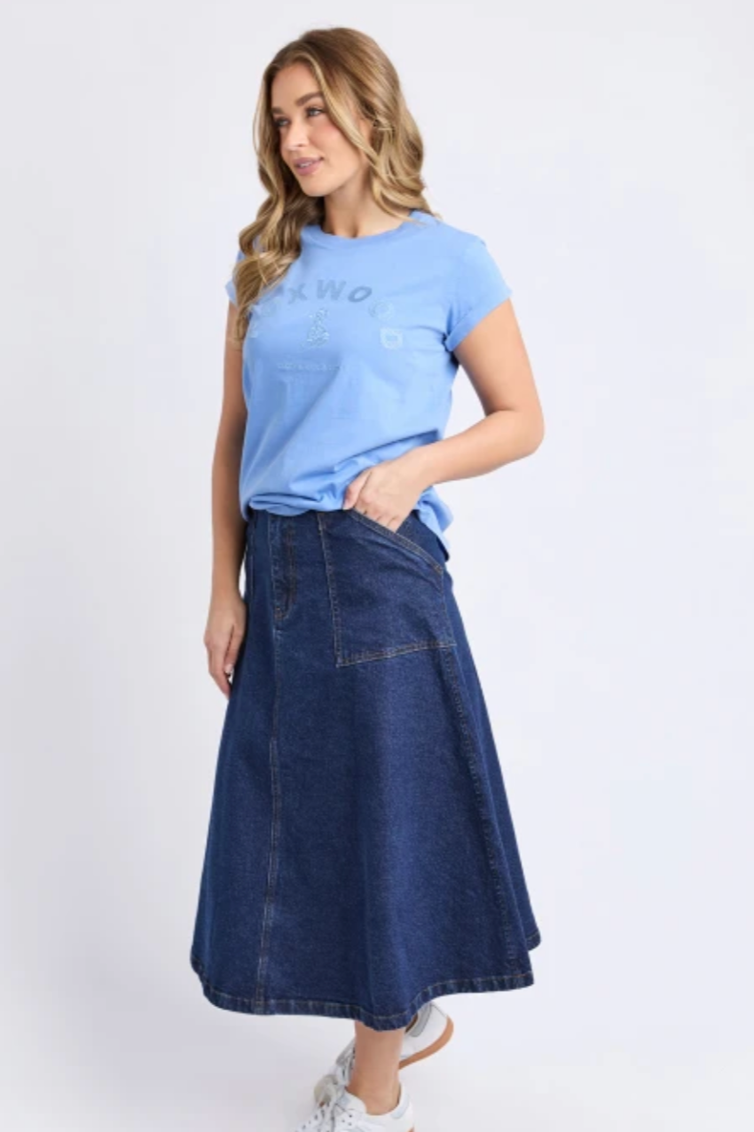 Foxwood Effortless Tee - Blue