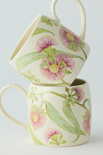 Buttermilk Mugs - Pink Eucalyptus