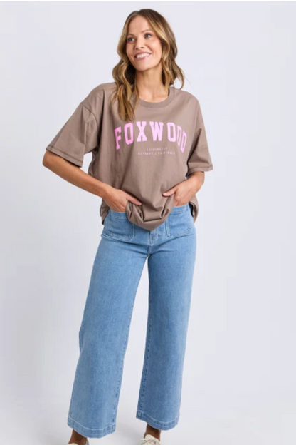 Foxwood Interval Tee - Brown/Pink