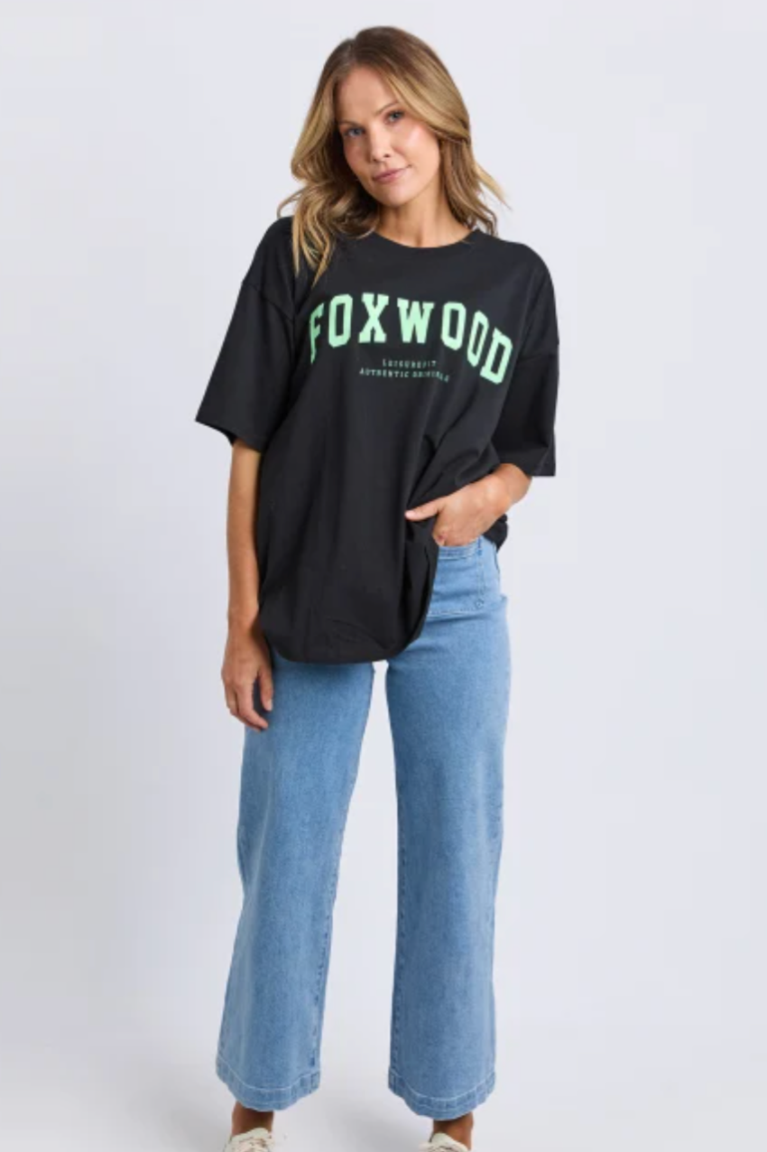Foxwood Interval Tee - Wblk/Green