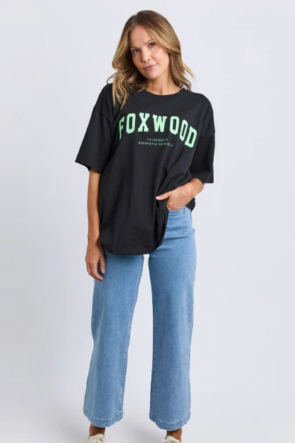 Foxwood Interval Tee - Wblk/Green