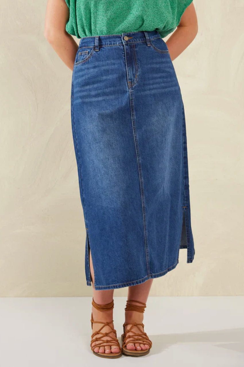 Dalton Denim Skirt - Indigo