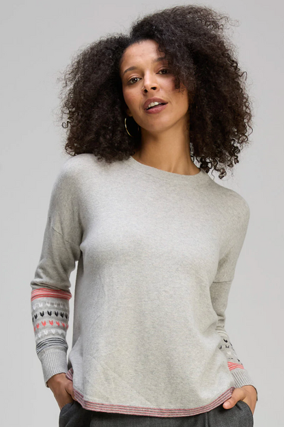 Textured Swing Jumper - Lt Marl