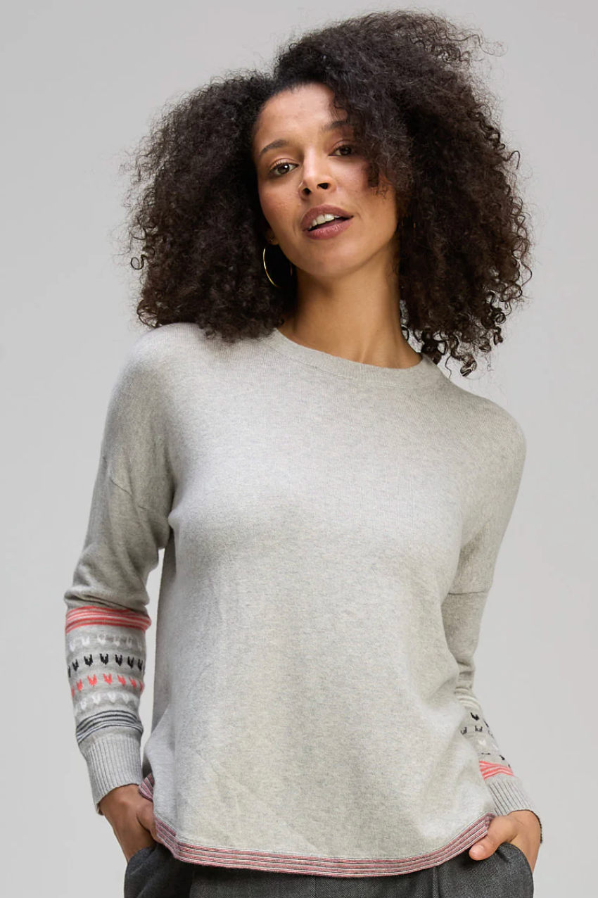 Textured Swing Jumper - Lt Marl