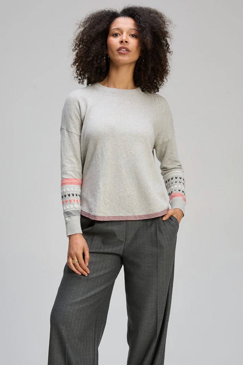 Textured Swing Jumper - Lt Marl