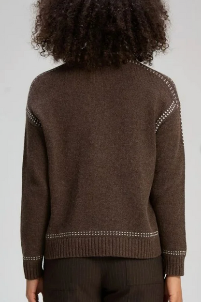 Tailored Cardi - Cocoa