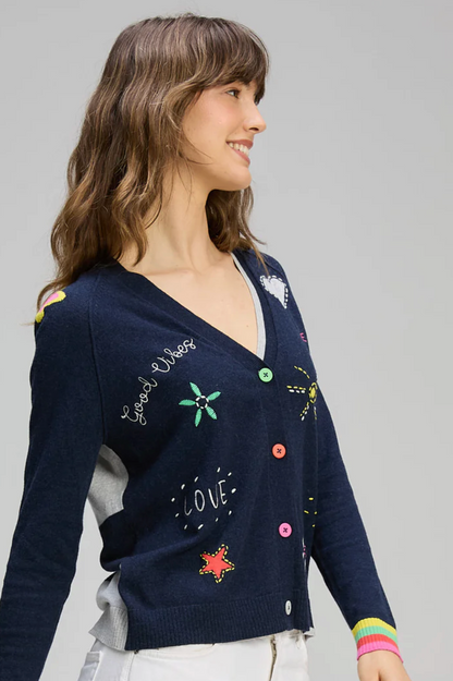 Good Energy Cardi - Dk Denim