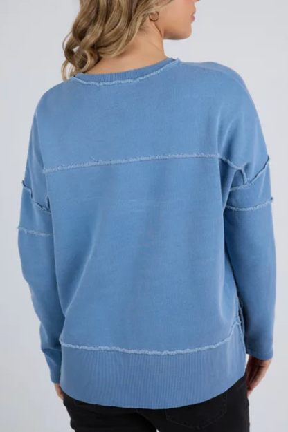 Foxwood Jayne Throw On Fleece - Coronet Blue