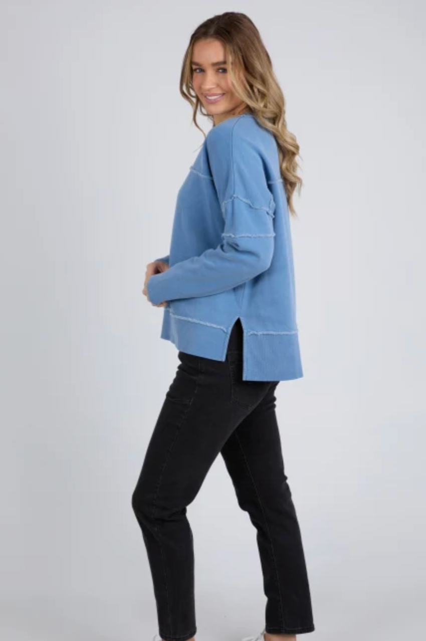 Foxwood Jayne Throw On Fleece - Coronet Blue