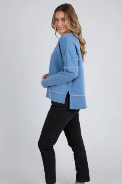 Foxwood Jayne Throw On Fleece - Coronet Blue