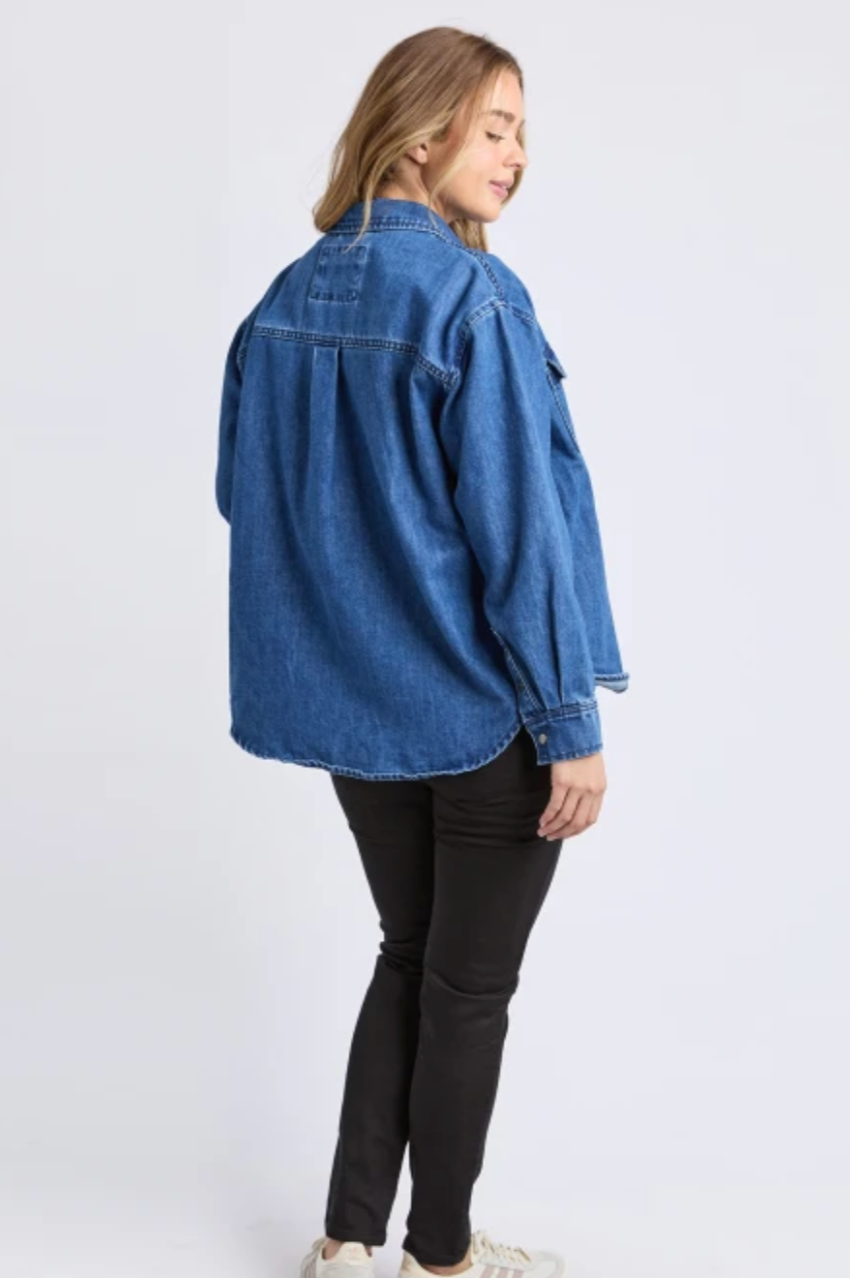 Foxwood Daisy Overshirt - Blue