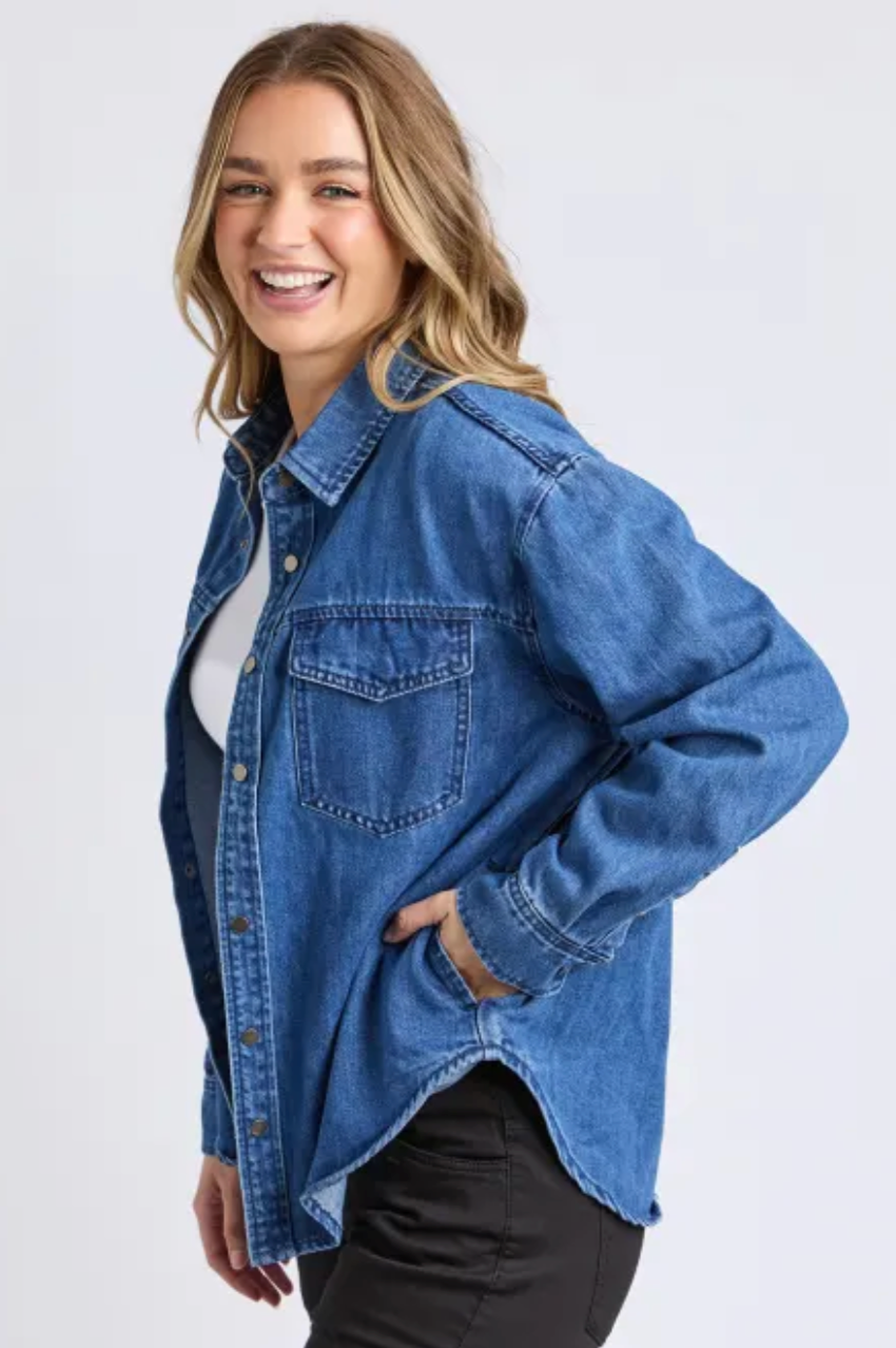Foxwood Daisy Overshirt - Blue