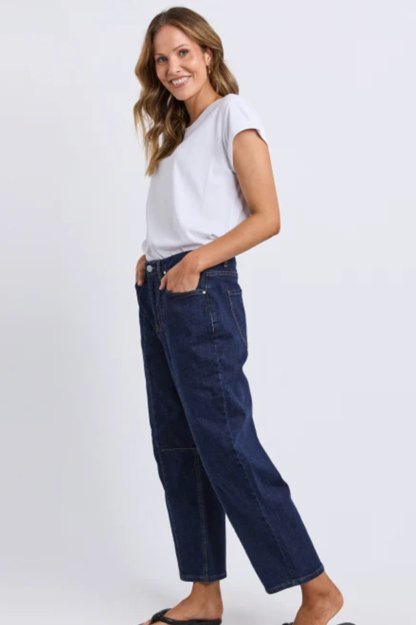 Foxwood Ambrose Barrel Jean - Indigo