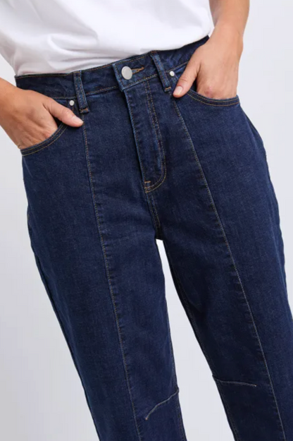 Foxwood Ambrose Barrel Jean - Indigo