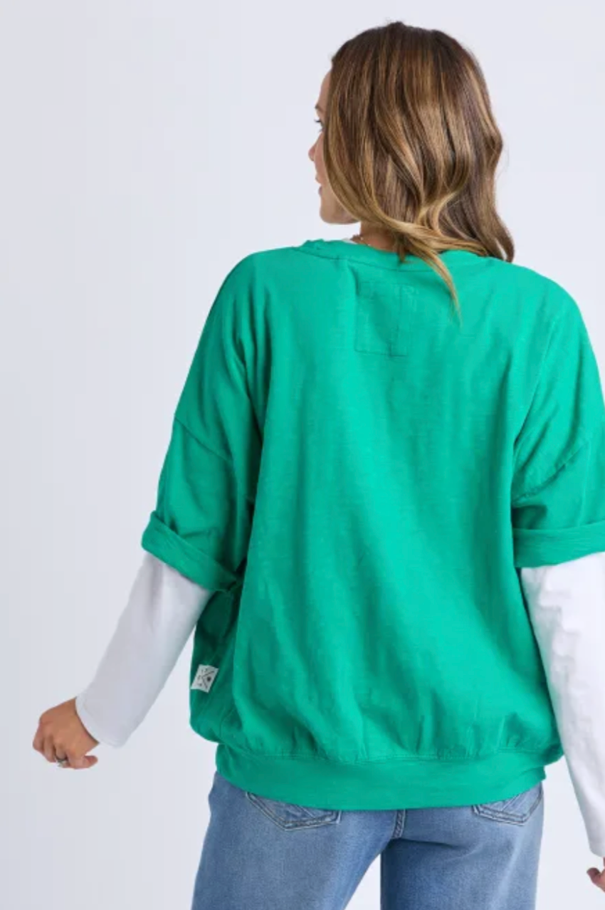 Elm Mazie Sweat - Turquoise