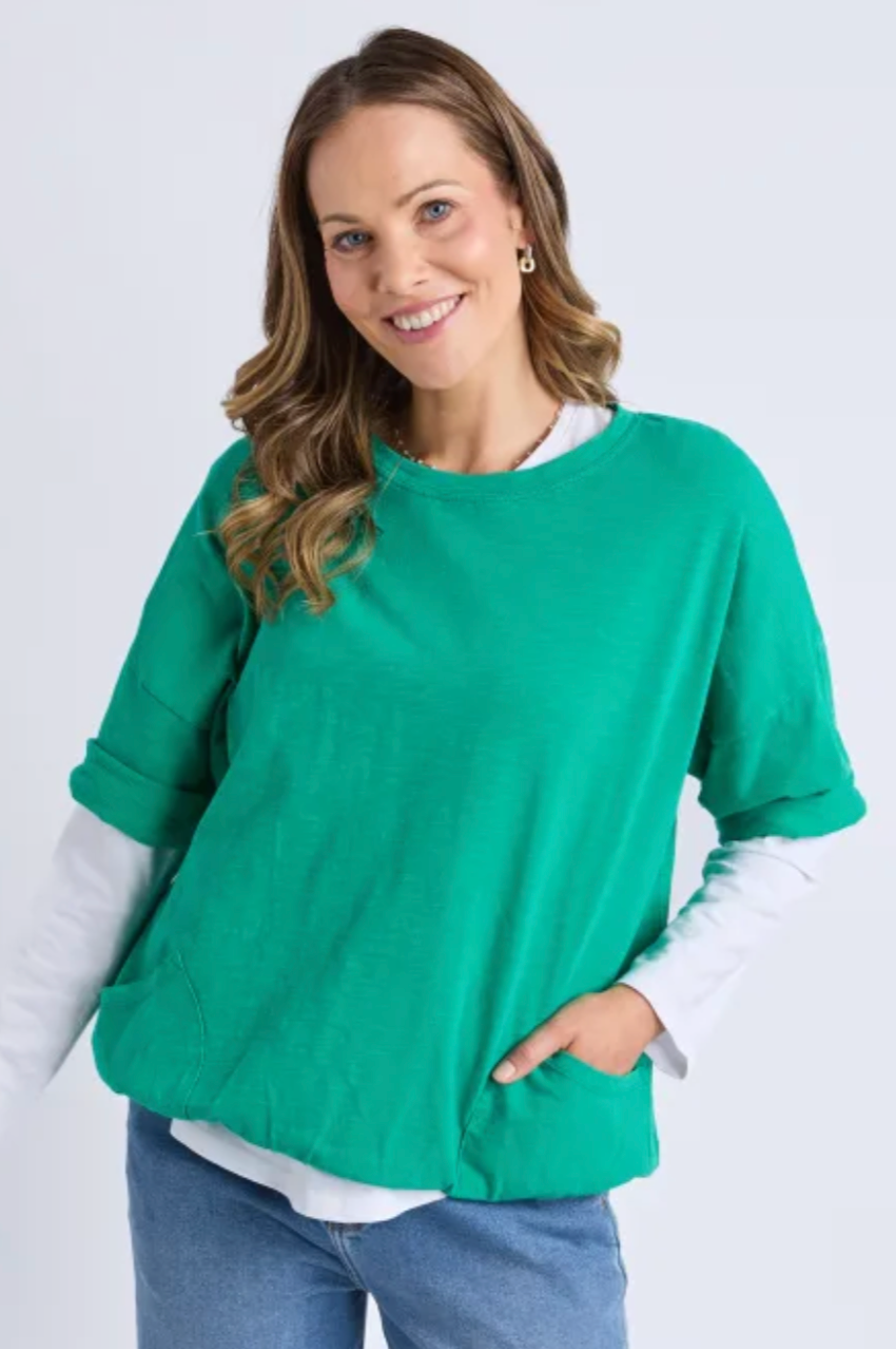 Elm Mazie Sweat - Turquoise